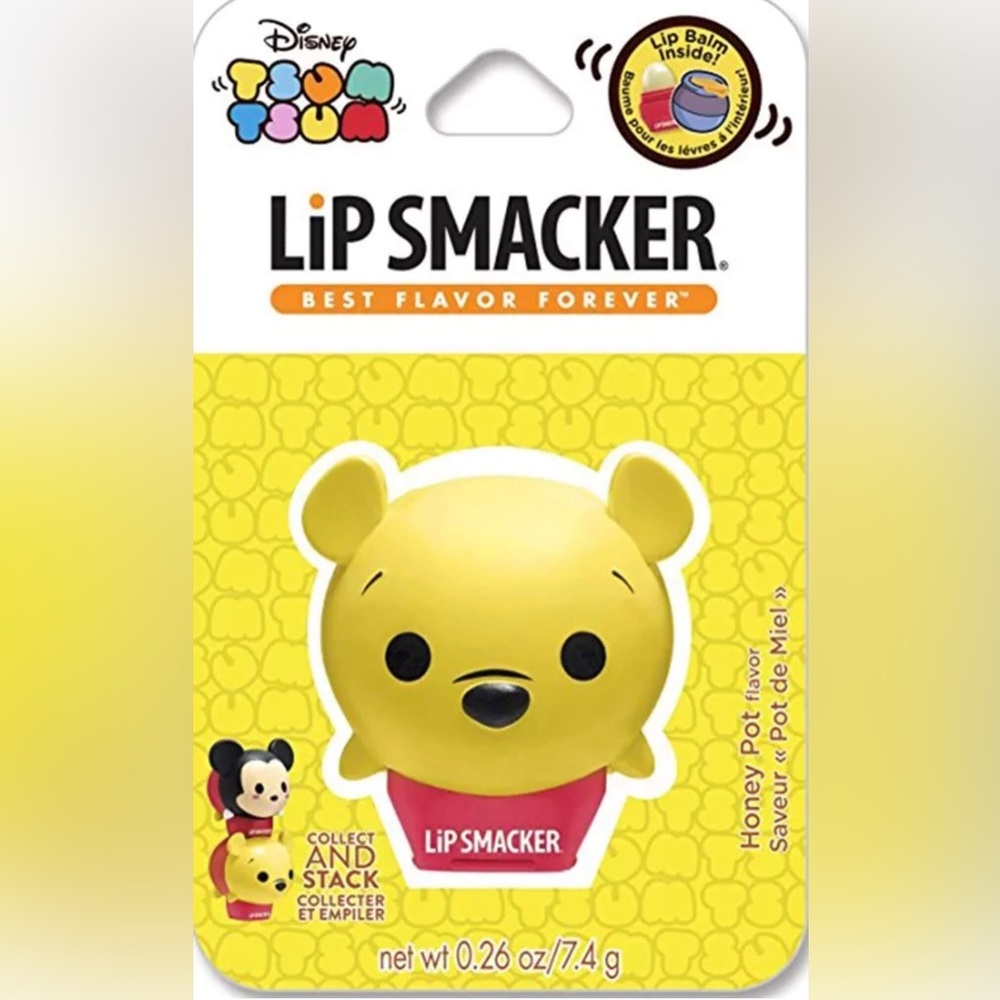 Disney Tsum Tsum Winnie‎ The Pooh Lip Smacker Honey Pot Flavor New & Sealed